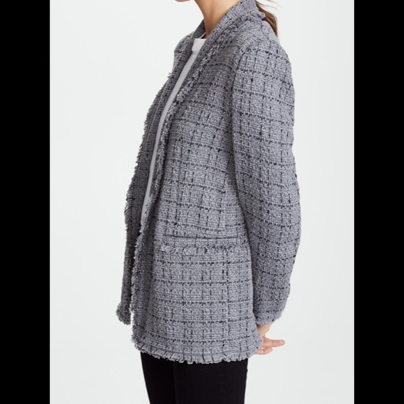 IRO Rare Quanto Checked Boucle-Tweed Blazer Jacket - Picture 3 of 16